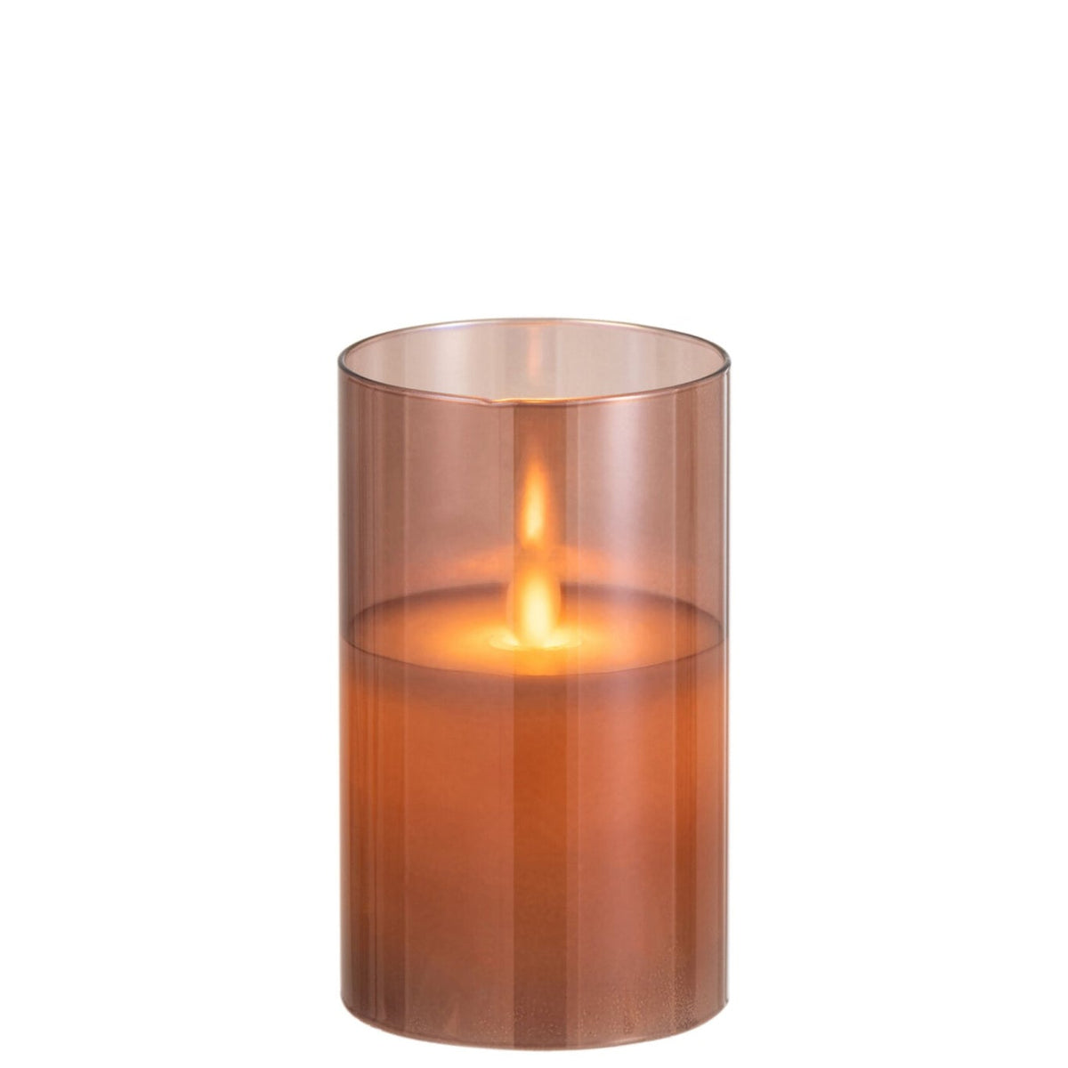 Ledlamp Blinkend Glas Bruin Small