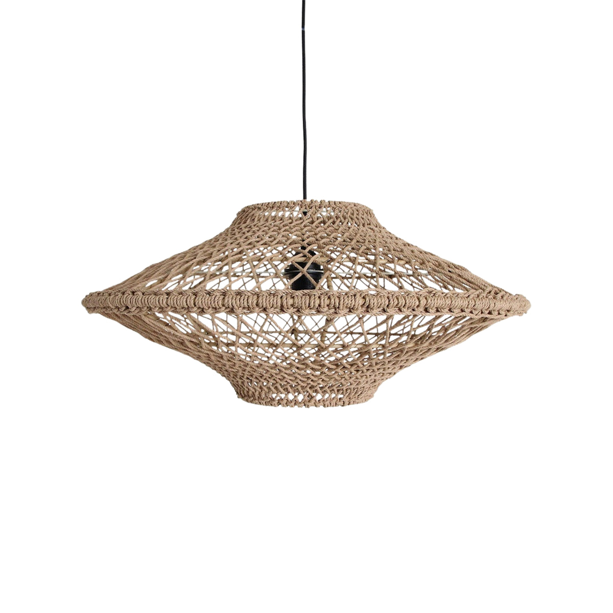 Raw Materials Hanglamp Corda Touw Naturel Set van 2