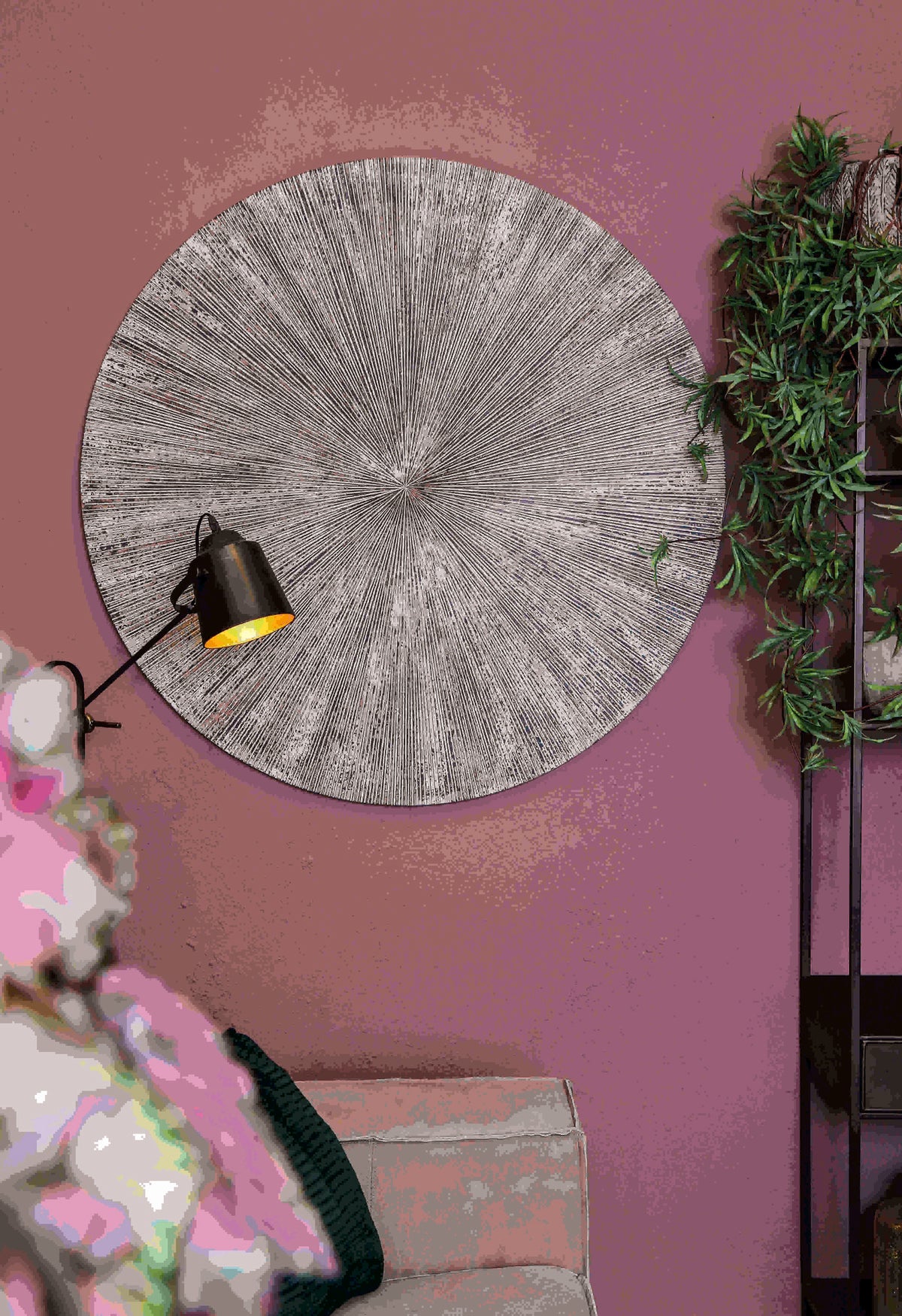 Wandpaneel Zapp Geribbeld Rond Wit Large PTMD