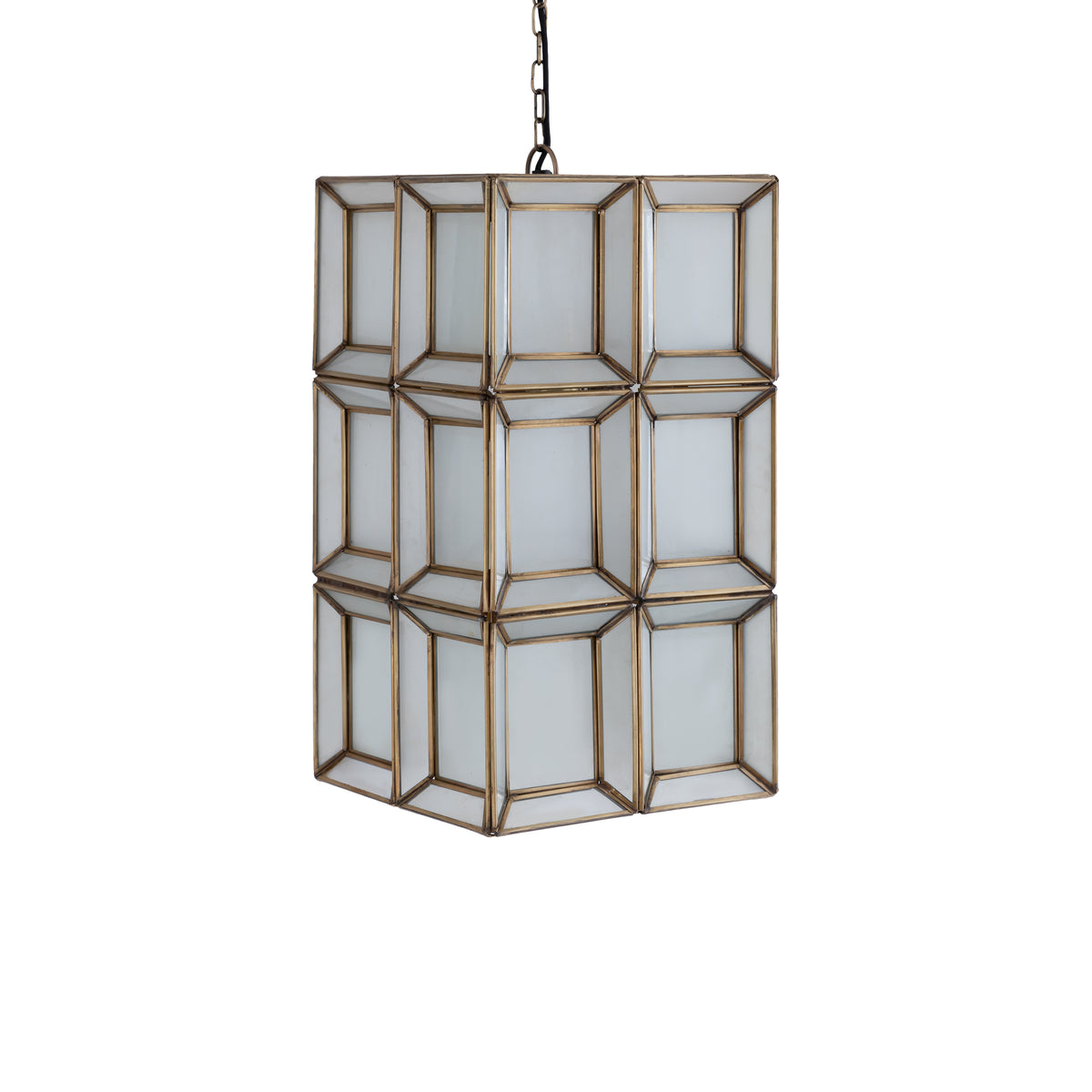 Layra White Milk Glass Hanging Lamp Antique PTMD