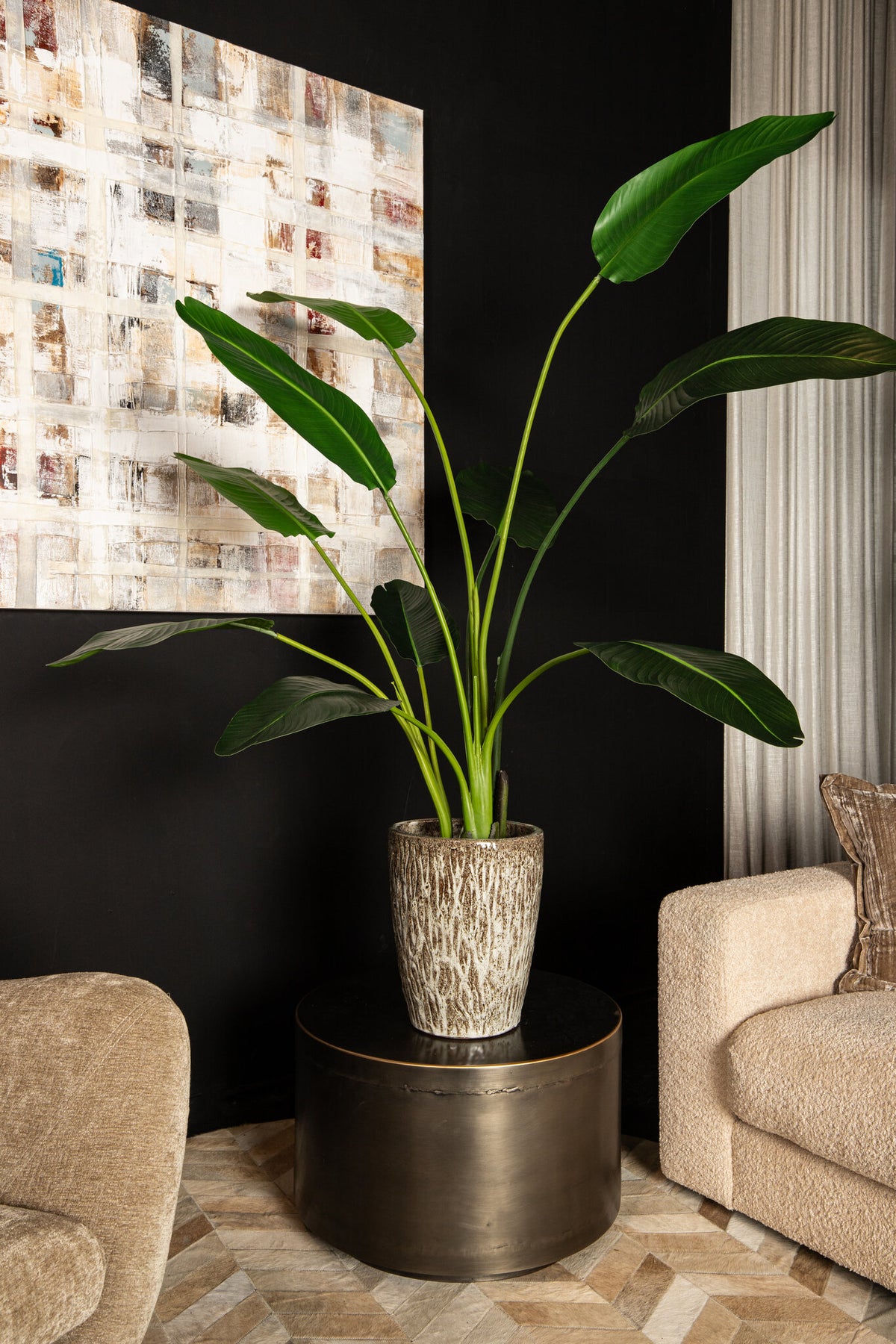 Leaves Plant Green PE Real Touch Strelitzia M 85x73x150cm PTMD