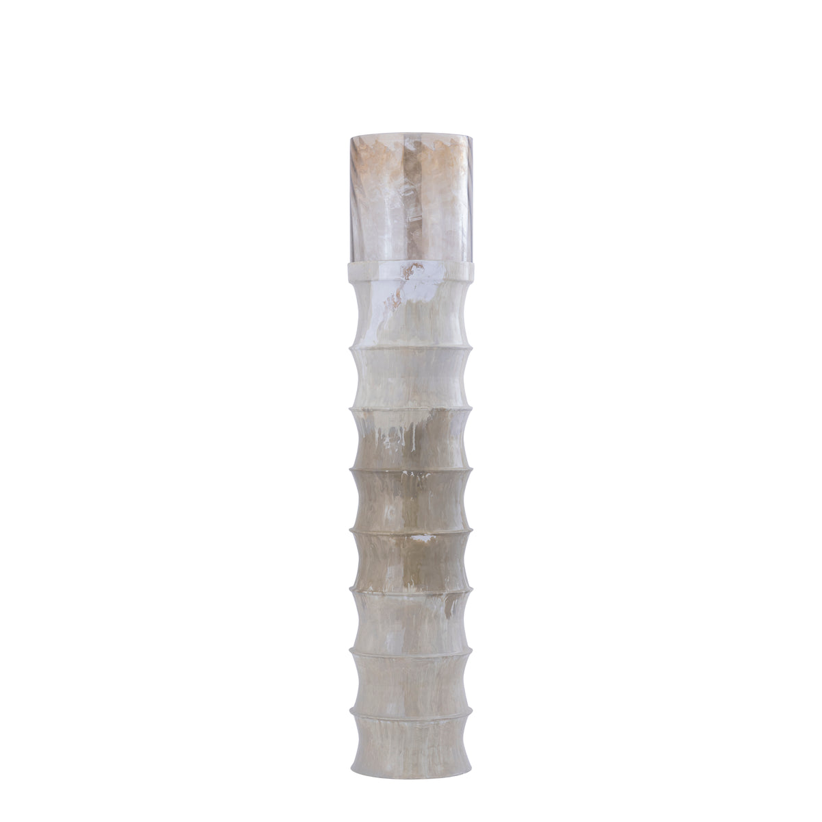 Windlicht Kaylyne Crème Emaille Medium PTMD