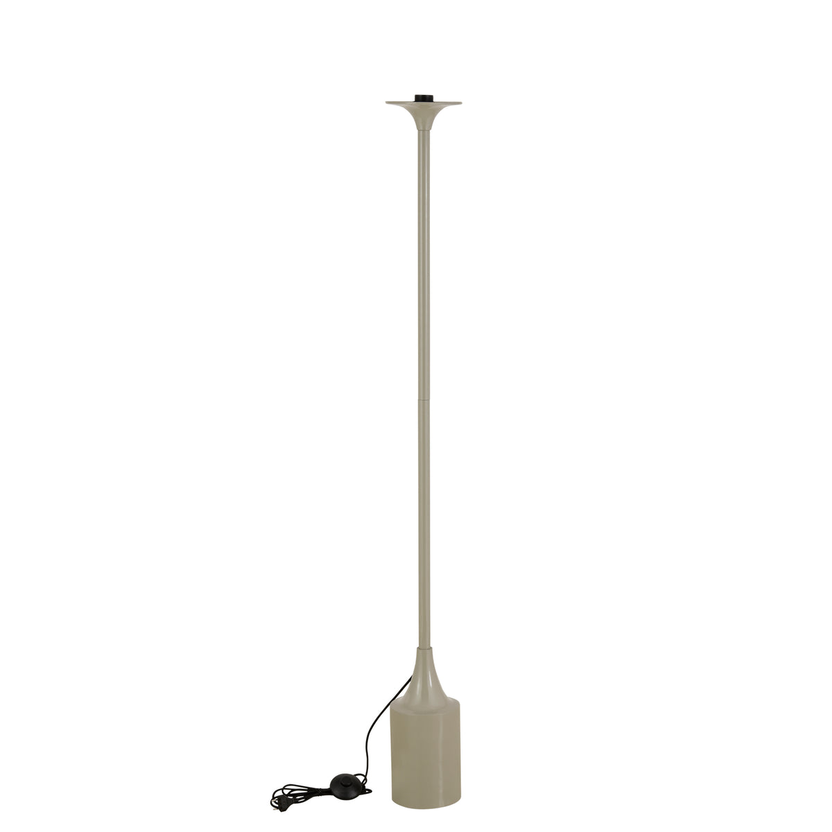 Tanaiya Cream Round Iron Floor Lamp Round Cap PTMD