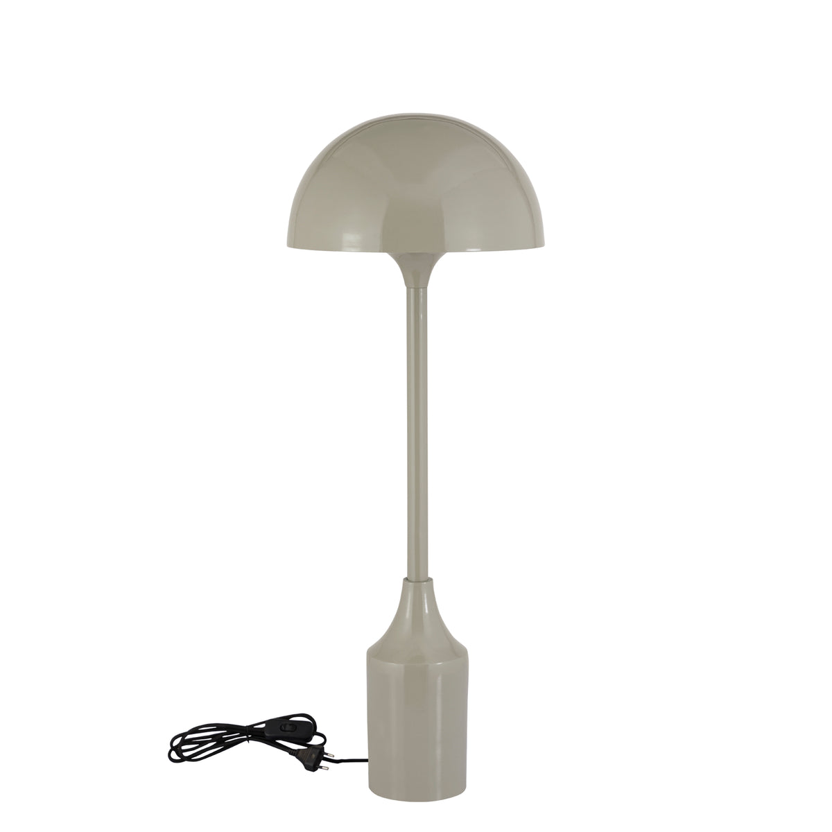 Tanaiya Cream Round Iron Table Lamp Round Cap PTMD
