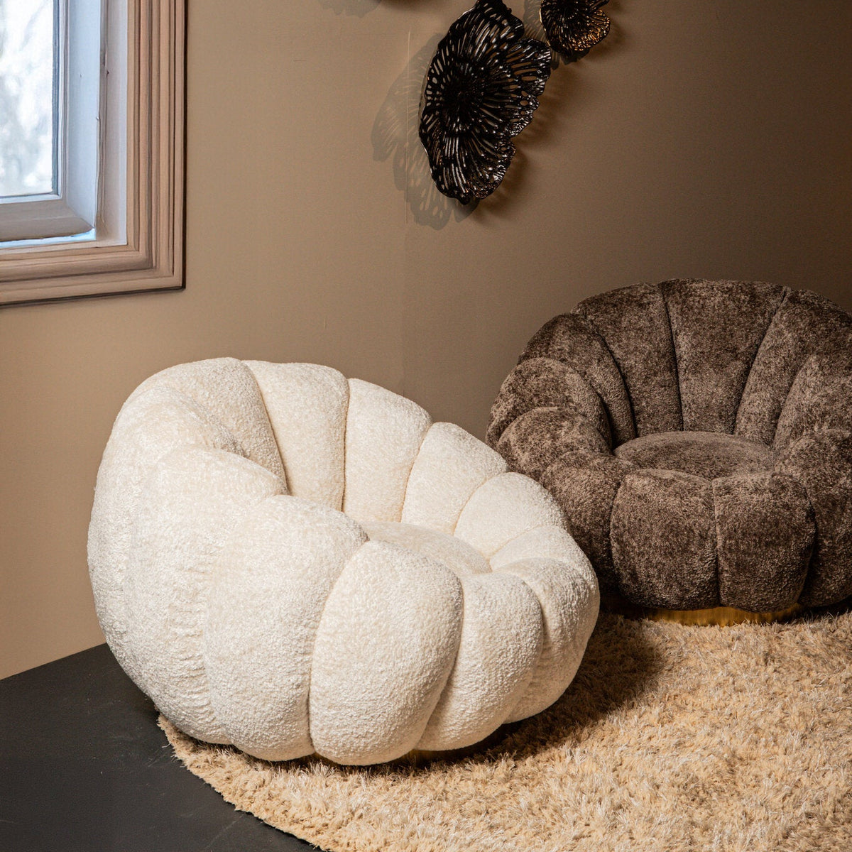 Draaibare Fauteuil Daisy Creme Euphoria PTMD
