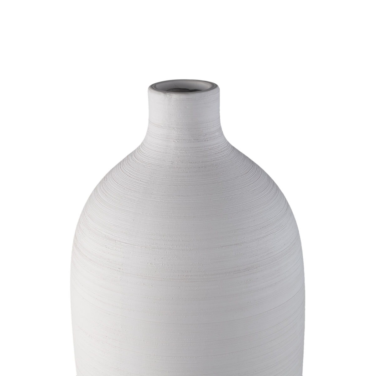 Flesvaas Cavinn Keramiek Wit Ø24cm x H70cm PTMD