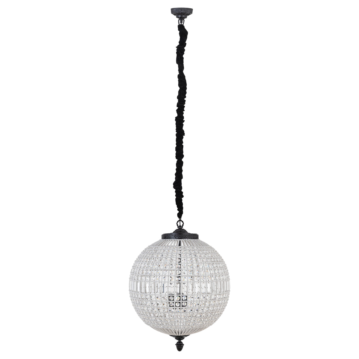 Jaris Crystal Hanging Ball Chandelier Lamp L 65x65x85cm PTMD