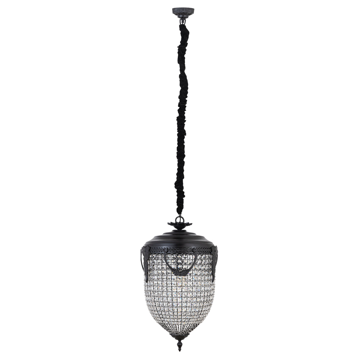 Lidde Crystal Oval Chandelier Lamp Classic L 46x46x82cm PTMD