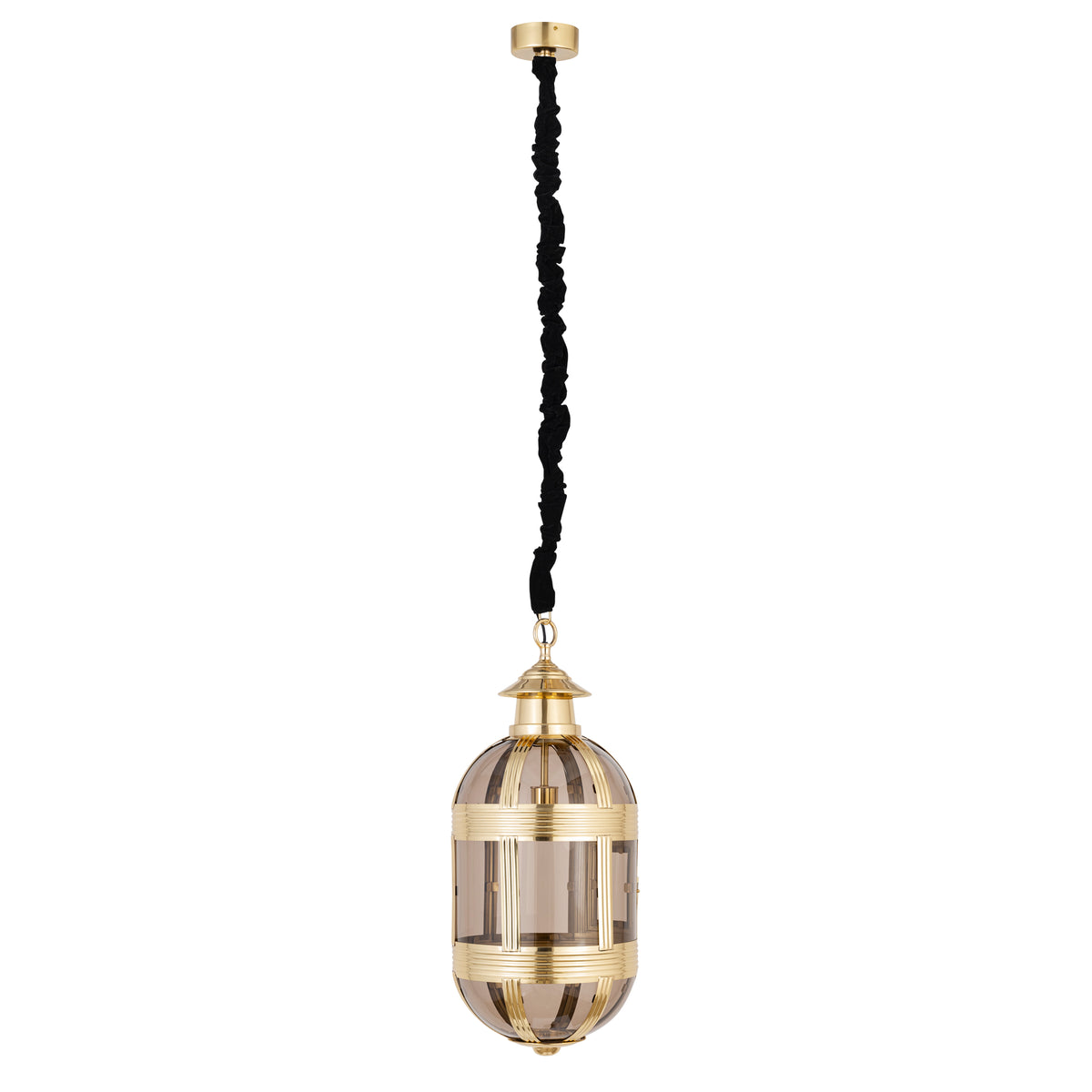 Hanglamp Mikk Ovaal Small - Ø31x71 cm - Glas - Messing PTMD