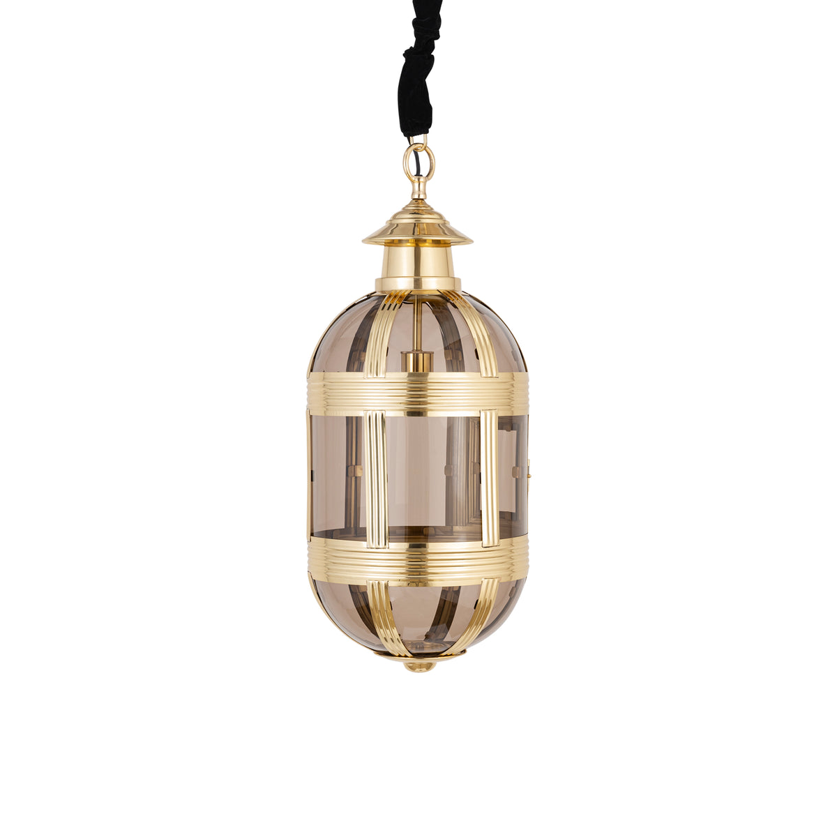 Hanglamp Mikk Ovaal Small - Ø31x71 cm - Glas - Messing PTMD