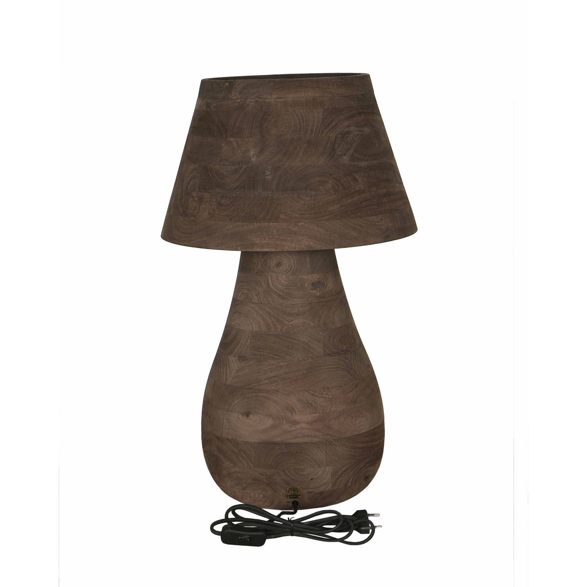 Tafellamp Peake Bruin Mangohout Large PTMD