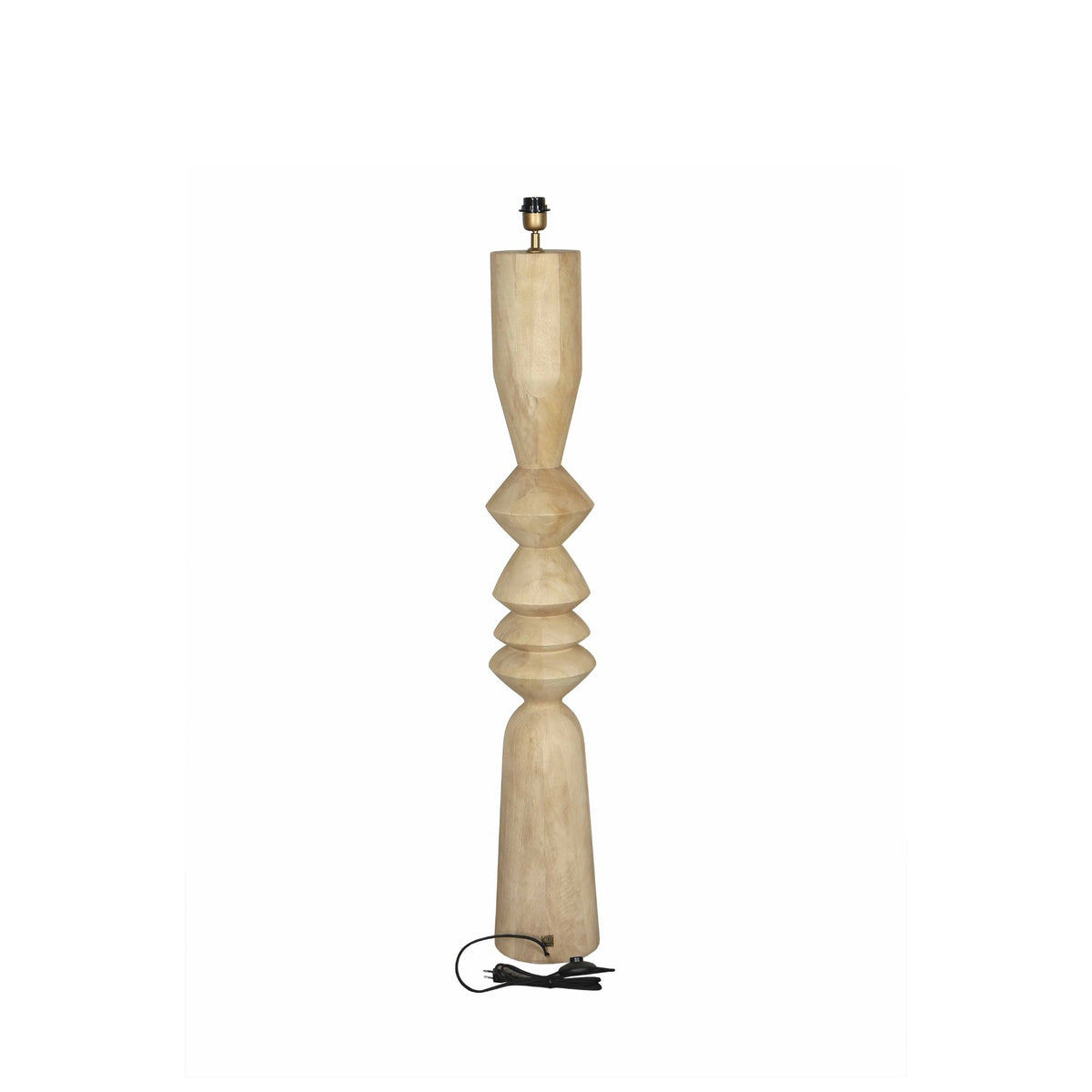 Vloerlamp Elaine Mango Houten Ronde H130cm PTMD