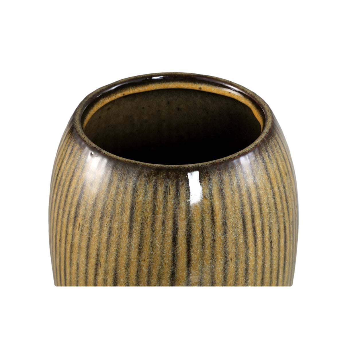 Pot Tamica Donker Bruin Keramiek Pot Large PTMD