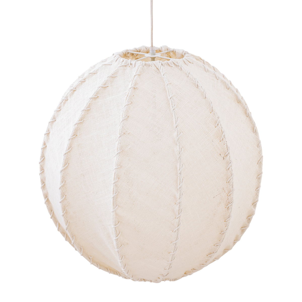 Hanglamp Myka Creme Jute Bolvorm Large PTMD