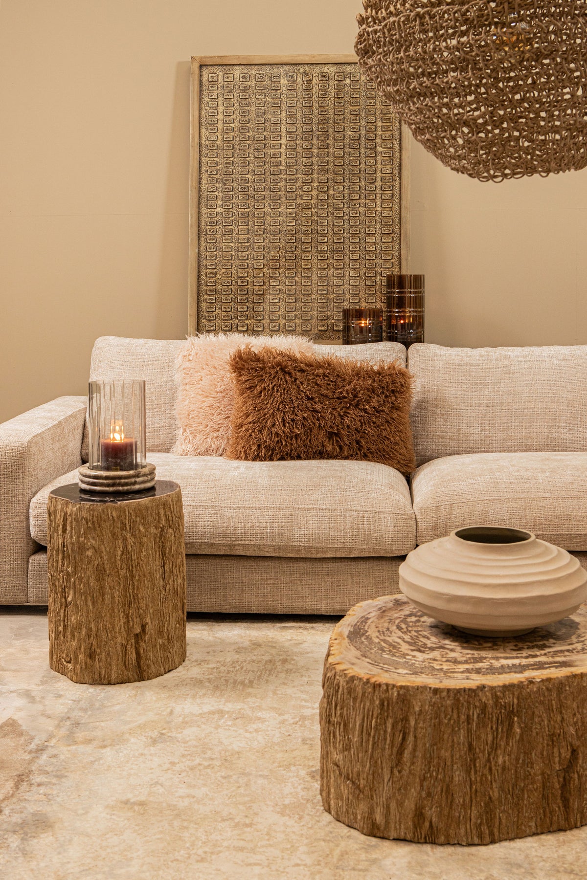 Kody Beige Stone Wash casted alu ribbed pot M PTMD