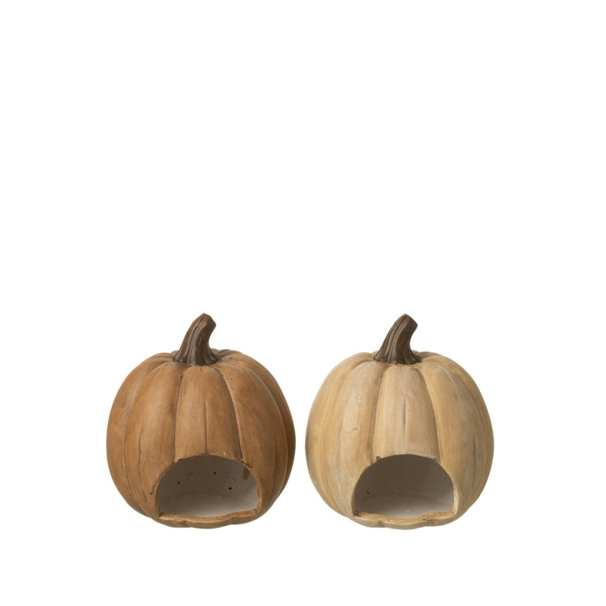Pompoen Kaarshouder Halloween Large Set van 2 J-Line