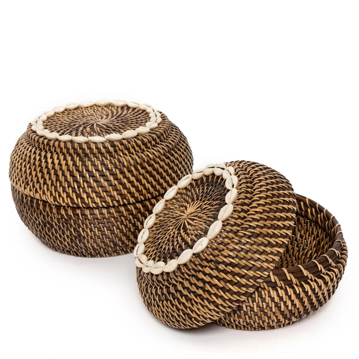 De Colonial Peek-a-Boo Mand Naturel Small Bruin Bazar Bizar