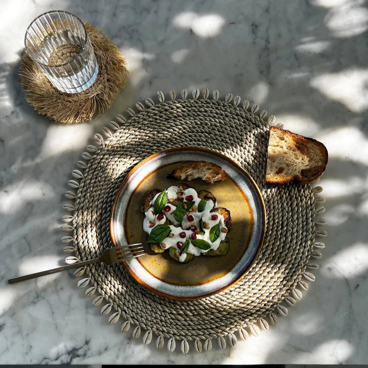 De Seagrass Shell Placemat - Natuurlijk Bazar Bizar