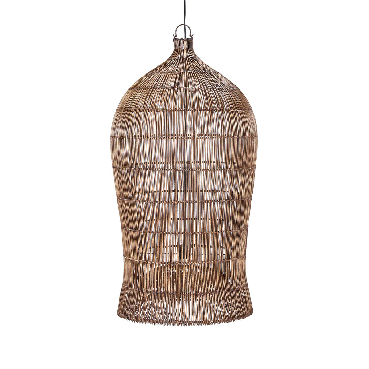 De Woven Bell Hanglamp Donker Walnoot XL Bazar Bizar