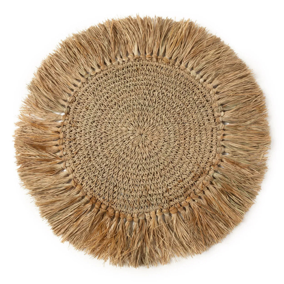 De Crochet Raffia Placemat - Natuurlijk Bazar Bizar