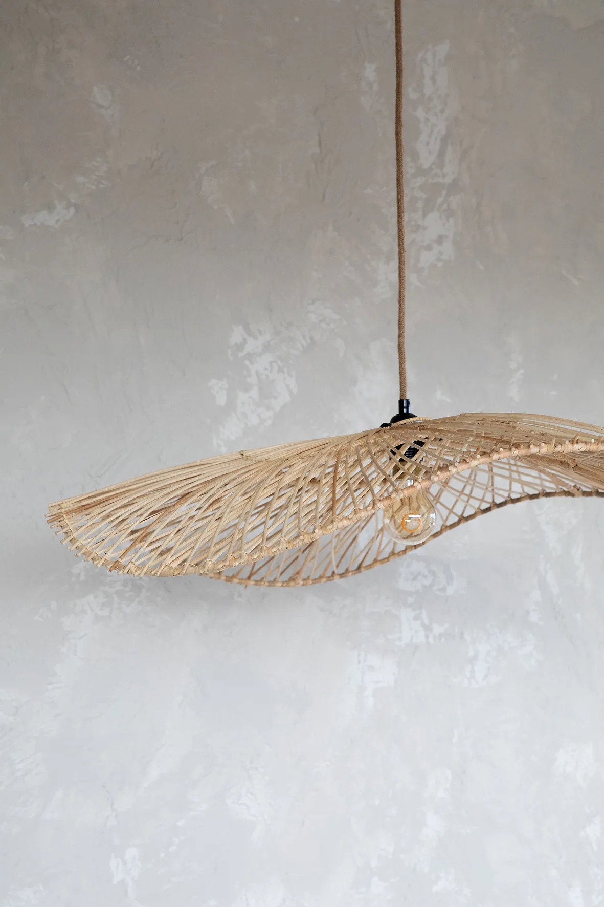 De Chapeau Hanglamp Naturel Large Bazar Bizar