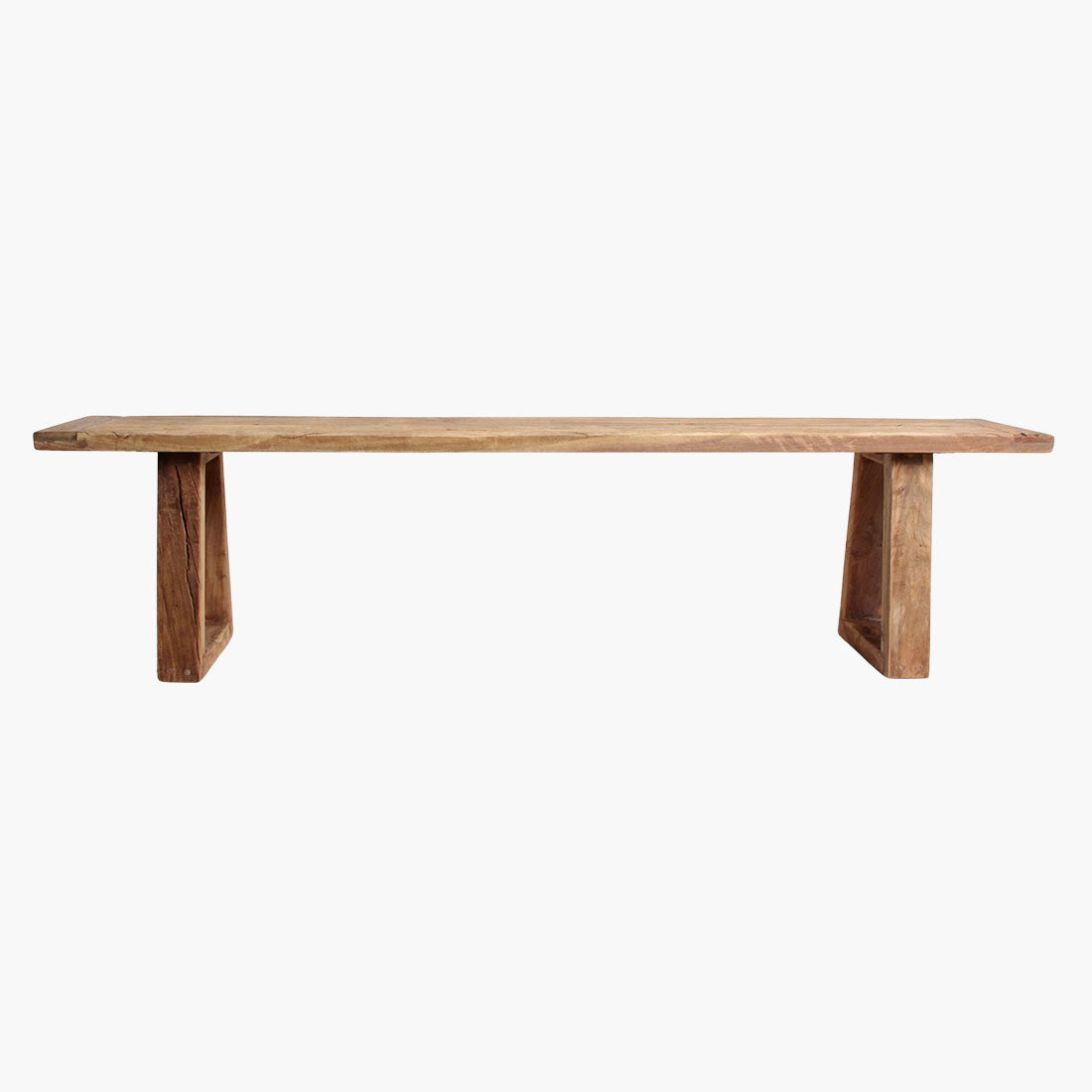 Teakhouten Eetkamerbank Farmwood 180cm Raw Materials