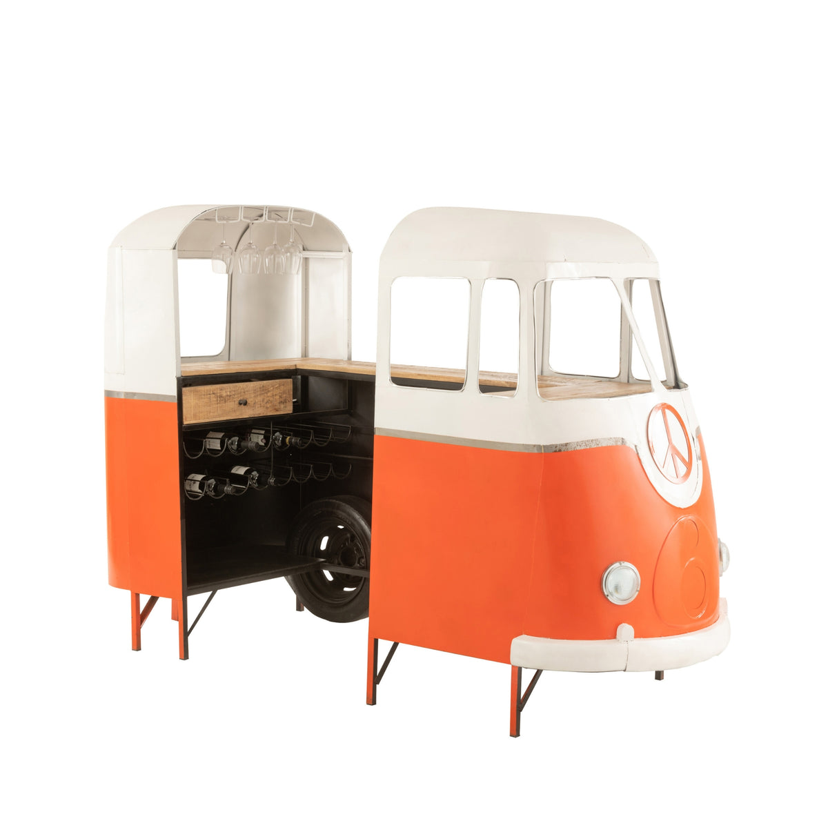Barmeubel Retro Bus Oranje J-Line