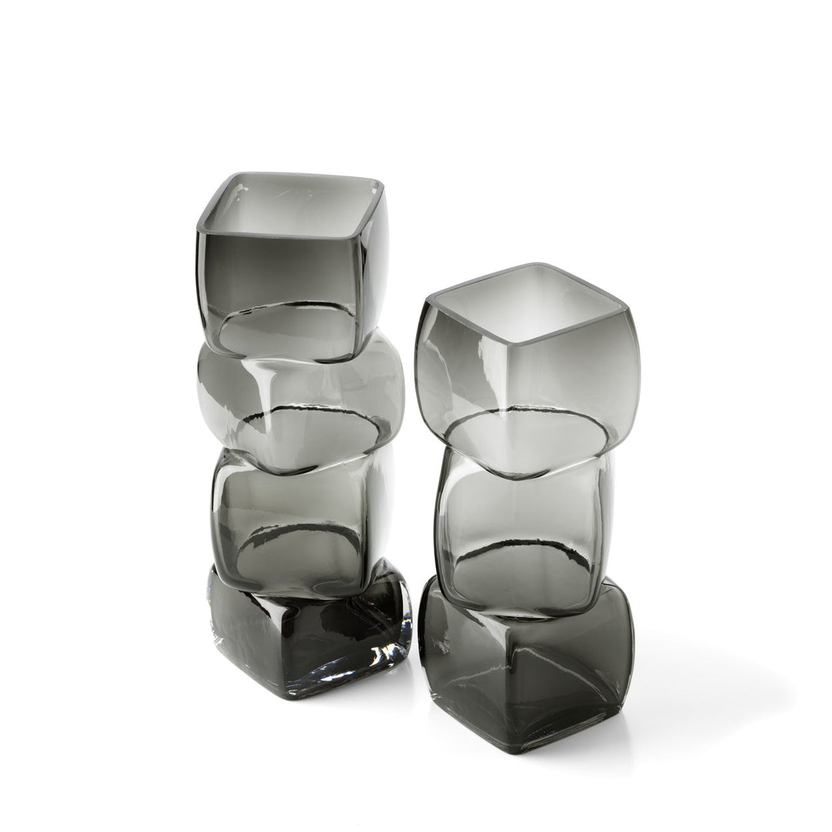 De Cubes Vaas - Donkergrijs - M Bazar Bizar