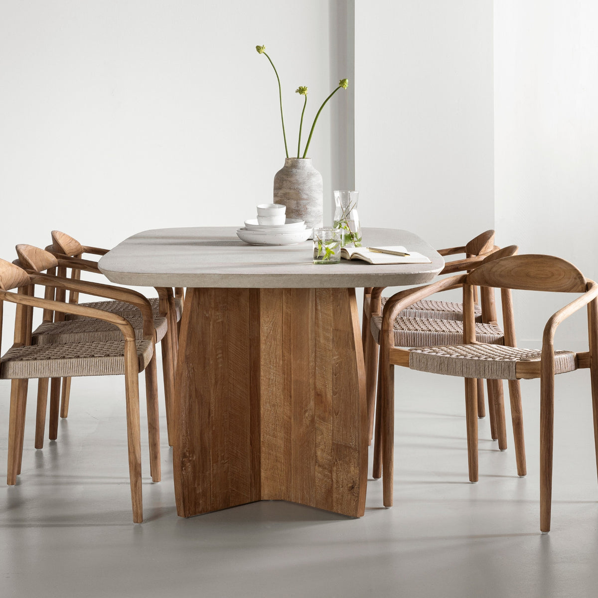 DTP Home Nova Eettafel Travertin 250cm