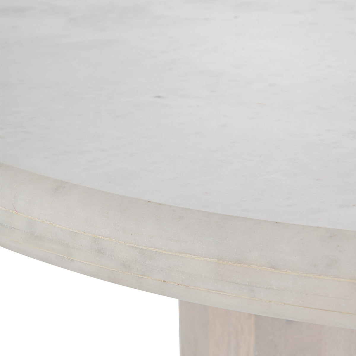 Eettafel Rond Marmer Gebroken Wit Large J-Line