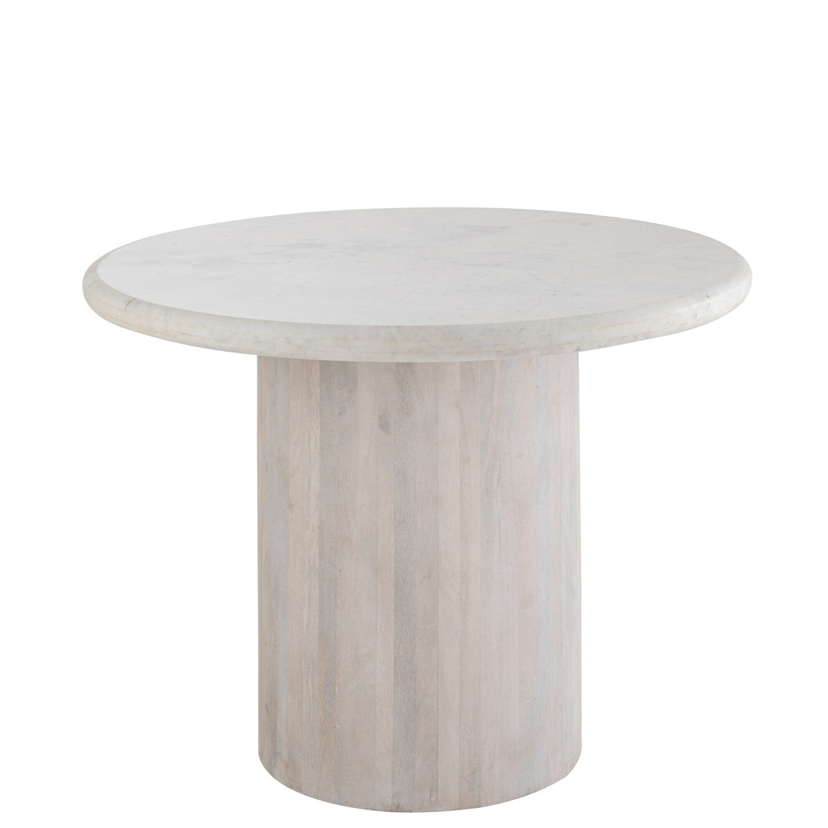 Eettafel Rond Marmer Gebroken Wit Large J-Line