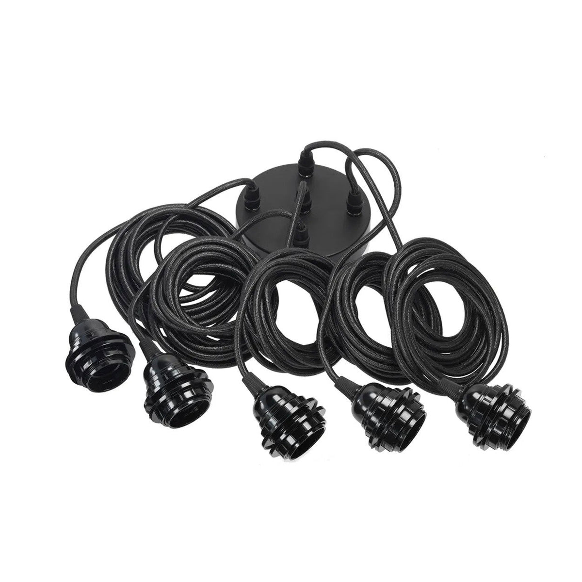 Plafondarmatuur met 5 fittings Zwart Bazar Bizar