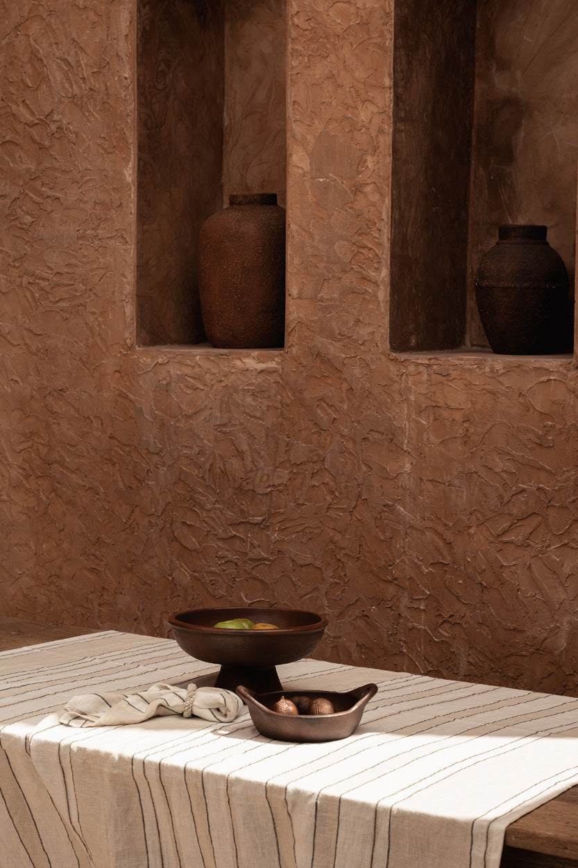 Het Provence Tafelkleed - Naturel Zwart Wit - 150x300 Bazar Bizar