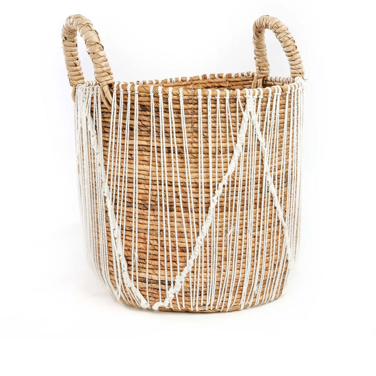De Straight Stitched Macramé Mand - L Bazar Bizar