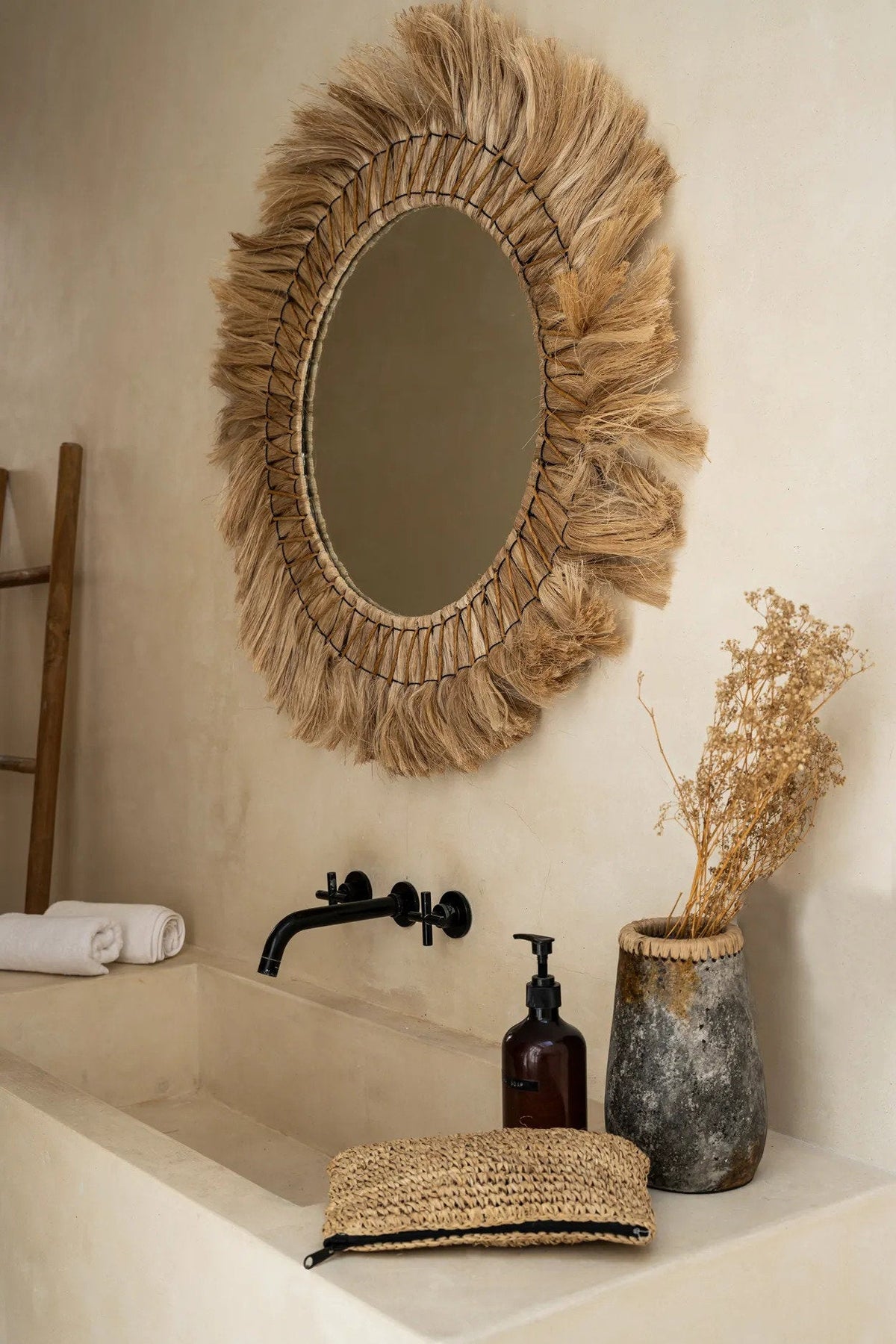 De Pretty Blond Spiegel - Naturel - L 90x90cm