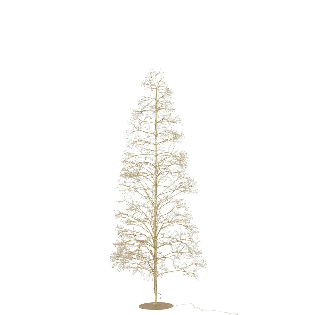 Kerstboom 2700 Led Metaal Goudkleurig Medium H210cm J-Line