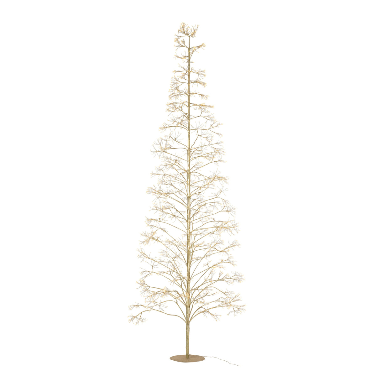 Kerstboom 3000 Led Metaal Goudkleurig Large H300cm J-Line