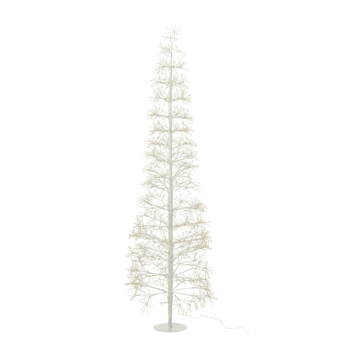 Kerstboom Led Warm Witte Lichten Metaal Wit Large H180cm J-Line