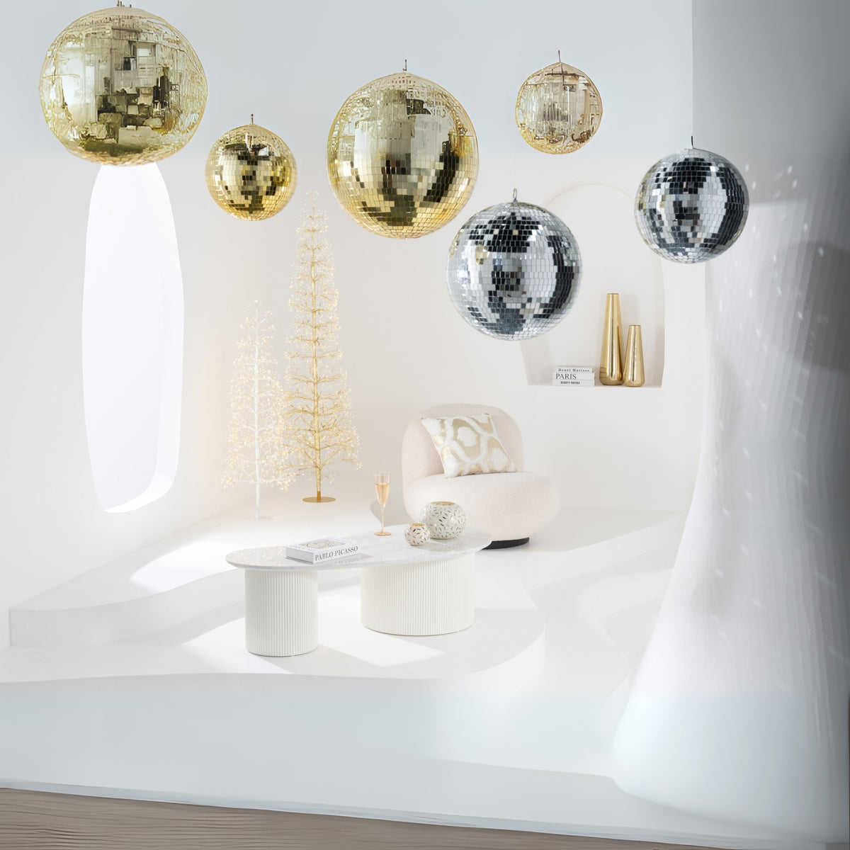 Kerstboom Led Warm Witte Lichten Metaal Wit Large H180cm J-Line