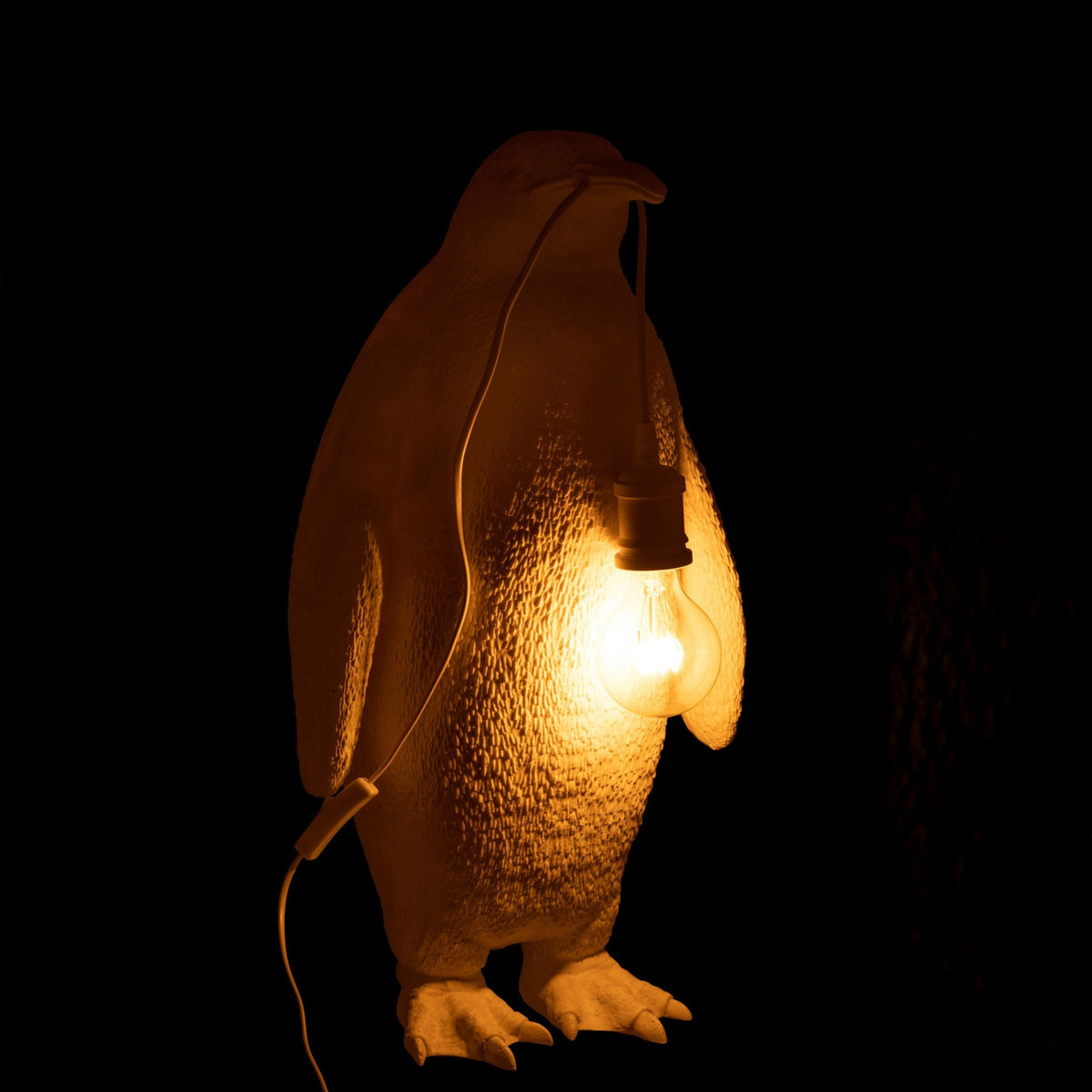 Tafellamp Pinguïn Resine Wit Large J-Line
