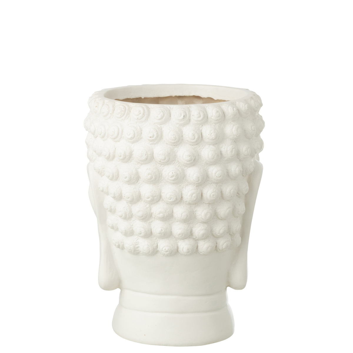 Bloempot Buddha Polyresin Wit Large J-Line