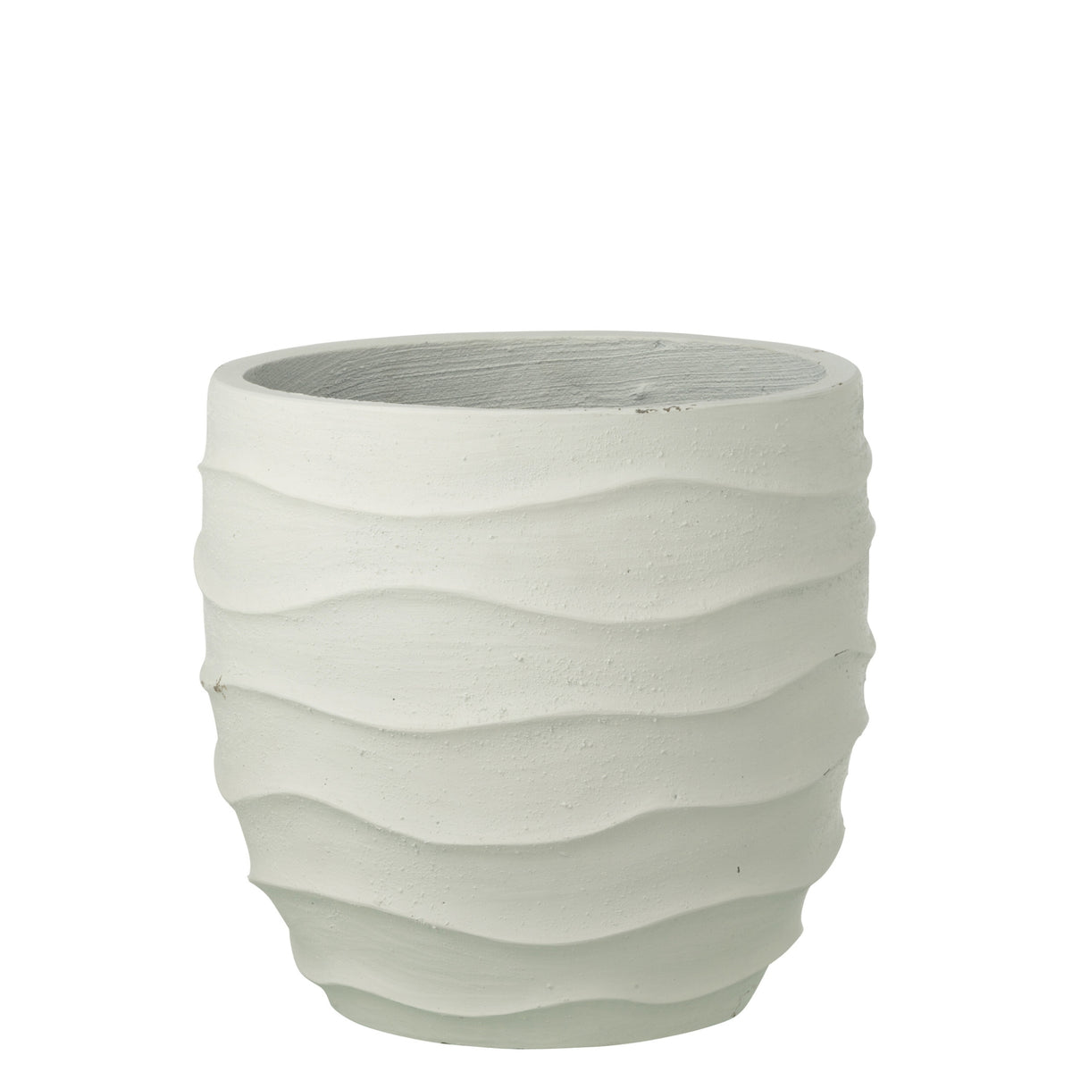 Bloempot Golf + Buiten Zand Wit Large J-Line
