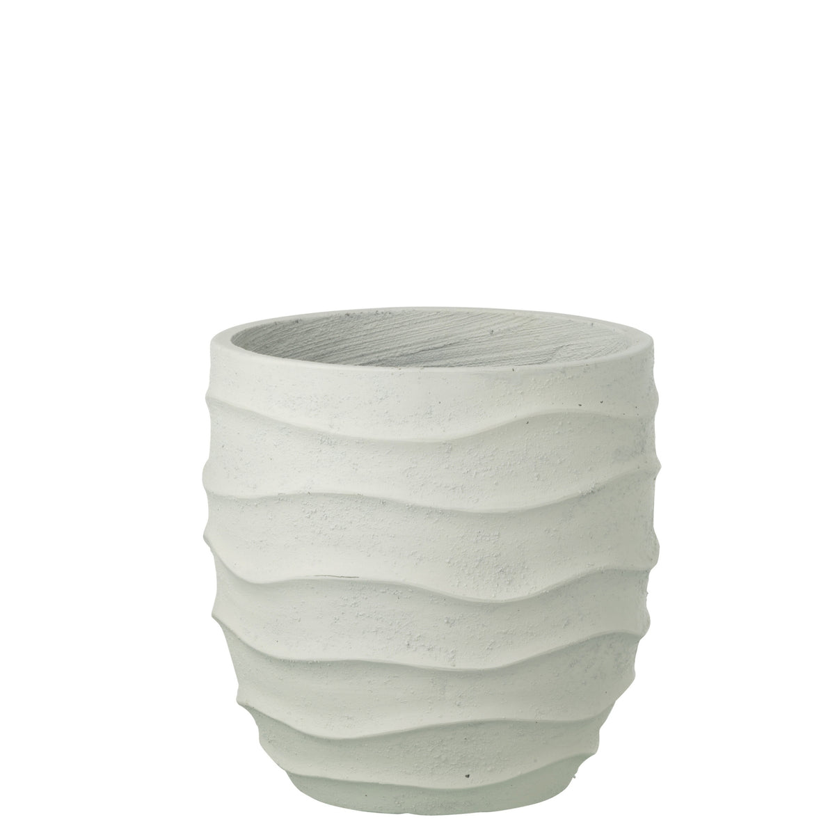 Bloempot Golf + Buiten Zand Wit Medium J-Line