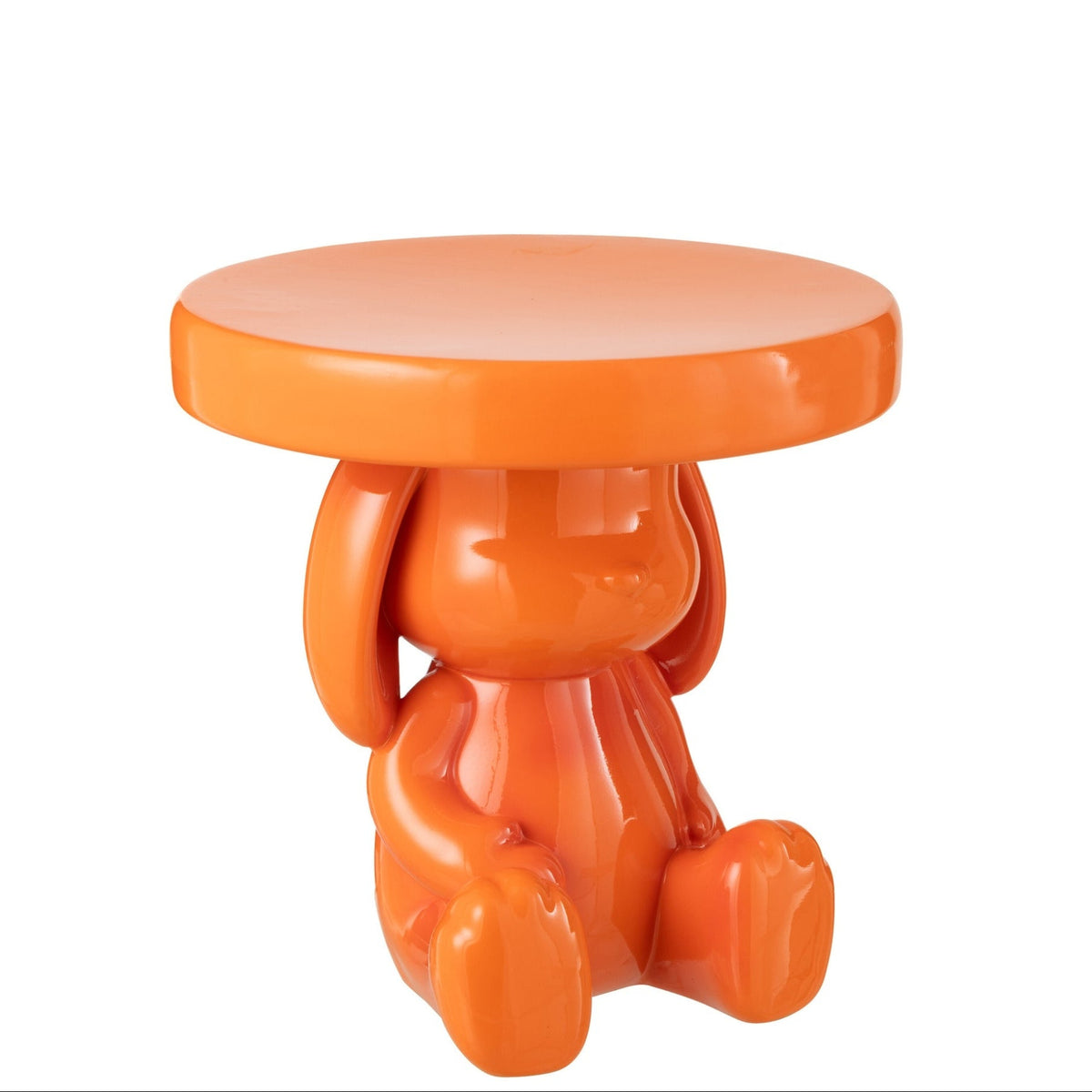 Bijzettafel Beer Polyresin Oranje J-Line