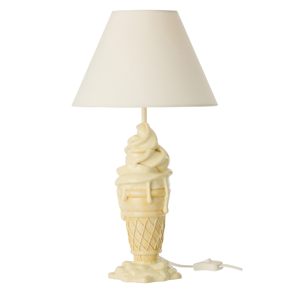 Lamp Ijsje Polyresin Geel/Beige J-Line