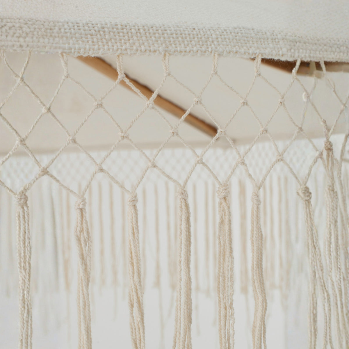 Parasol Macrame Hout Ecru 200x250cm J-Line