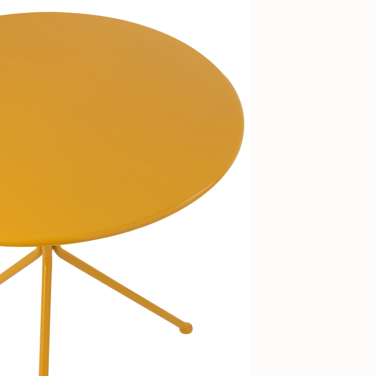 Tuintafel Tripod Rond Metaal Okergeel Large J-Line