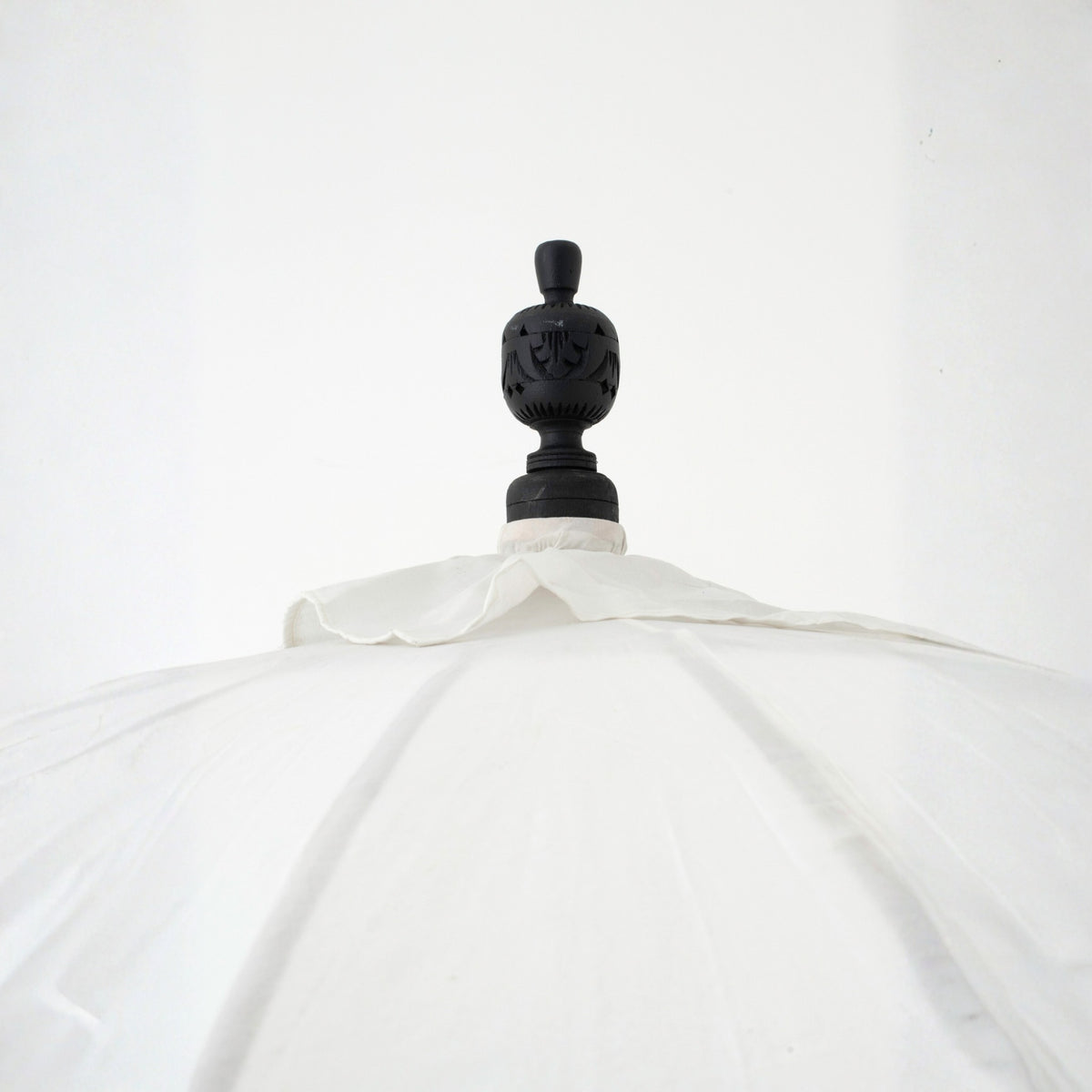 Parasol Flavie Hout/Katoen Ecru/Zwart J-Line