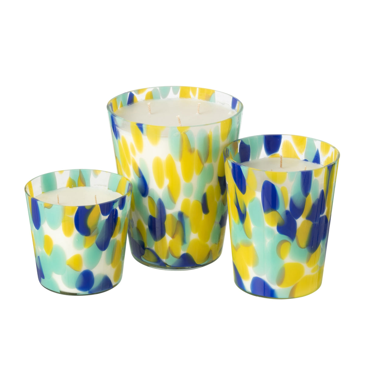 Geurkaars Noa Blauw/Geel Large -95uur J-Line