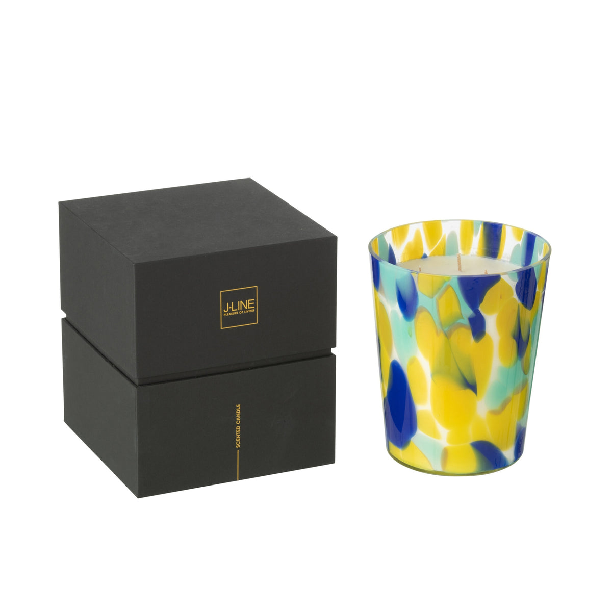 Geurkaars Noa Blauw/Geel Medium - 68u J-Line